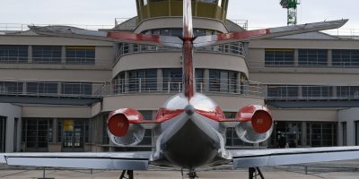 Un Falcon, le fameux jet privé de la société Dassault