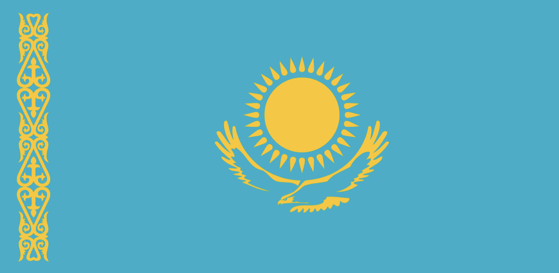 Le drapeau du Kazakhstan