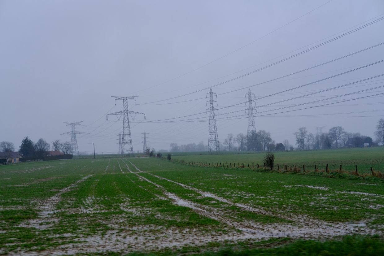 Des pylônes qui permettent de relier les centrales nucléaires normandes à l'Île de France
