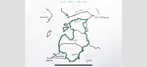 La carte des pays Baltes