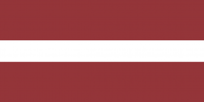 Le drapeau de la Lettonie