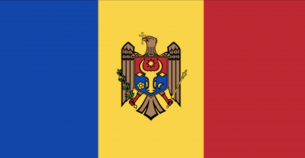 Le drapeau de la Moldavie