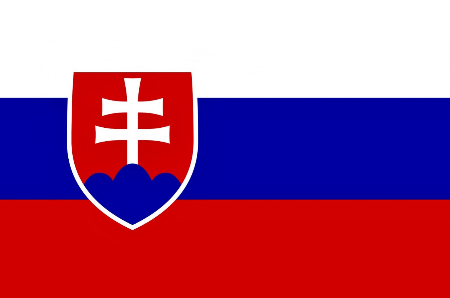 Le drapeau de la Slovaquie
