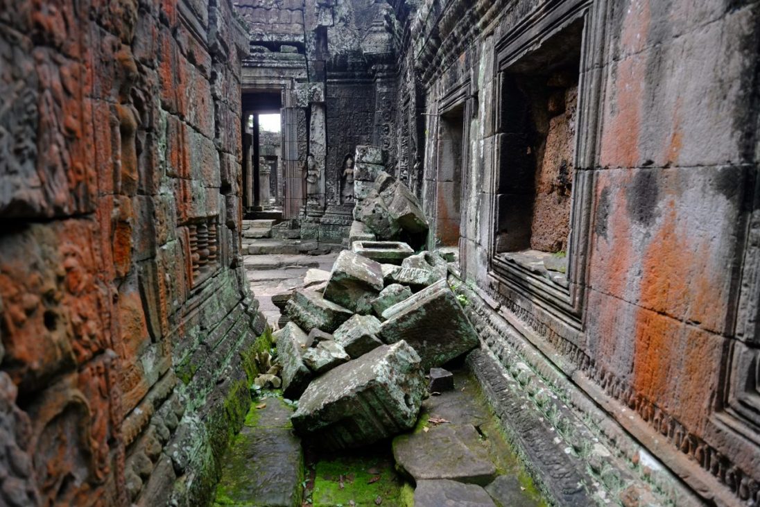 Dans les allées du temple de Banteay Kdei