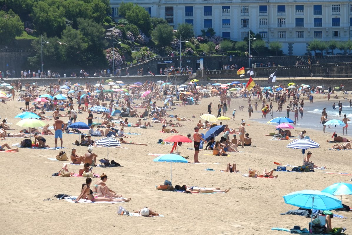 La grande plage de Biarritz