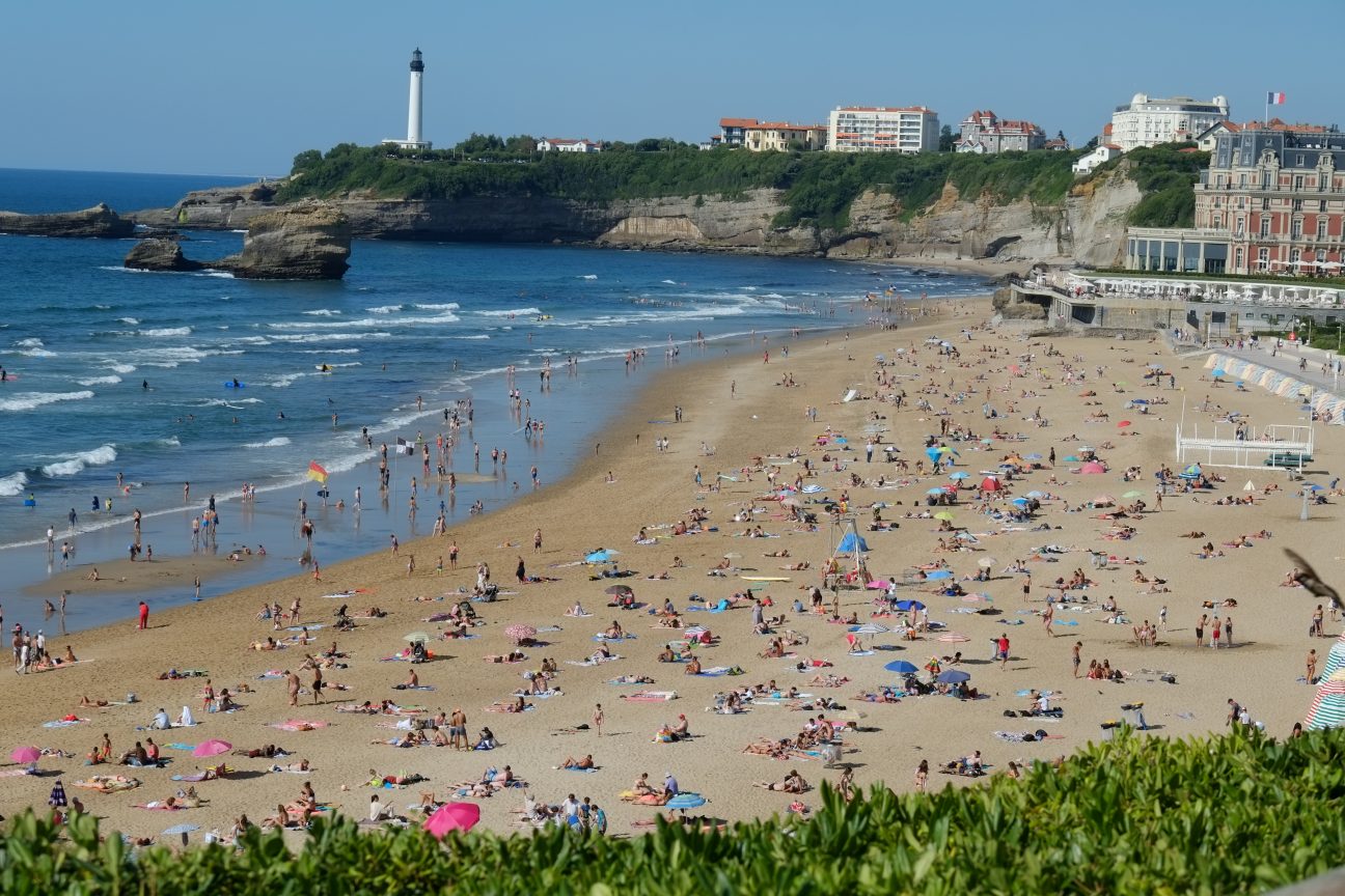 La grande plage urbaine de Biarritz