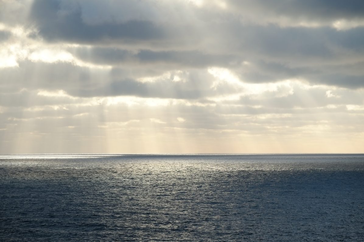 La vue sur l'Océan Atlantique depuis le belvédère de Guéthary