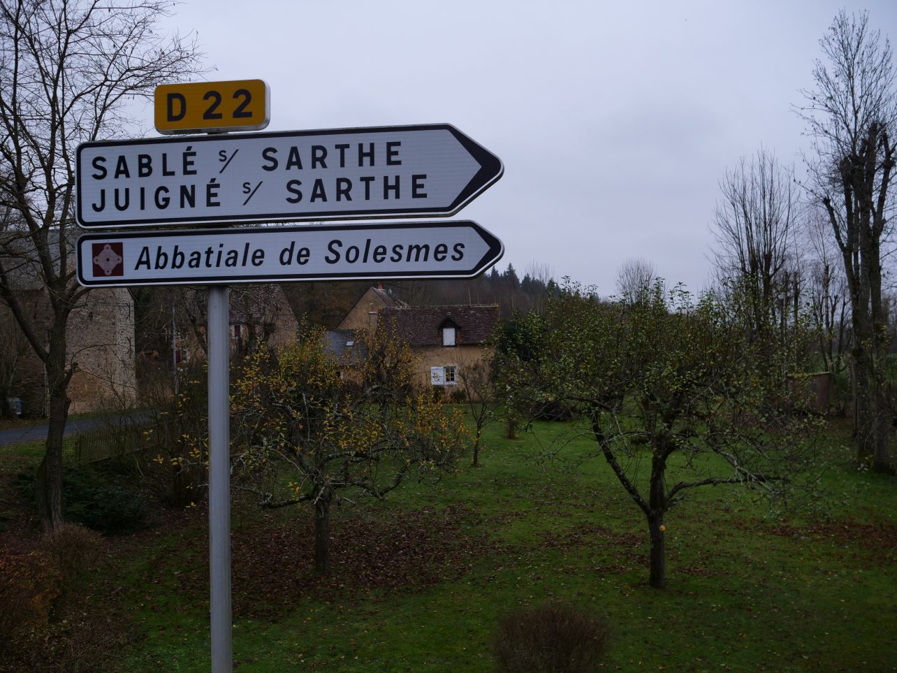 Solesmes une grande abbaye dans l'ouest de la France