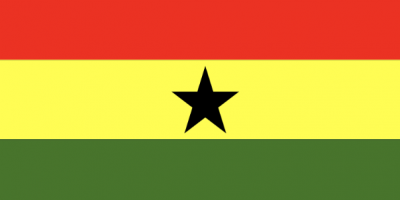 The flag of Ghana - black star © papergarden