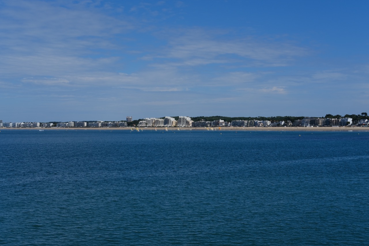 La baie de la Baule vue depuis le port de Pornichet