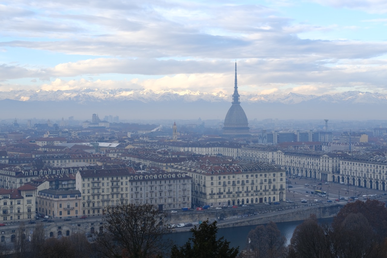 La splendide vue depuis le mont des Capucins à deux pas du centre de Turin