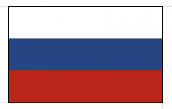 The flag of the Russian Federation