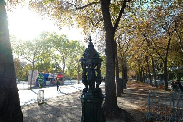 A nice Wallace fountain on the Champs Elysées