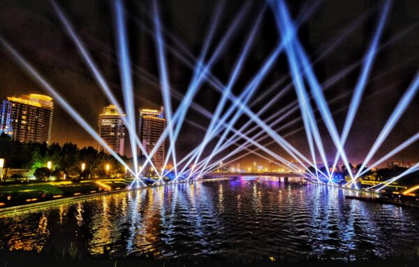 An amazing view of Zhengzhou by night