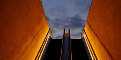 An escalator which lead to the sky, the way to heaven