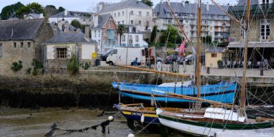 Le petit port d'Auray à marée basse