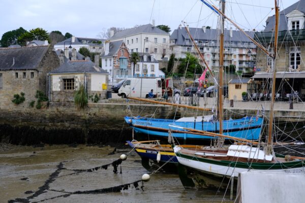 Le petit port d'Auray à marée basse