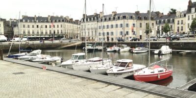 Le port de Vannes sous les nuages